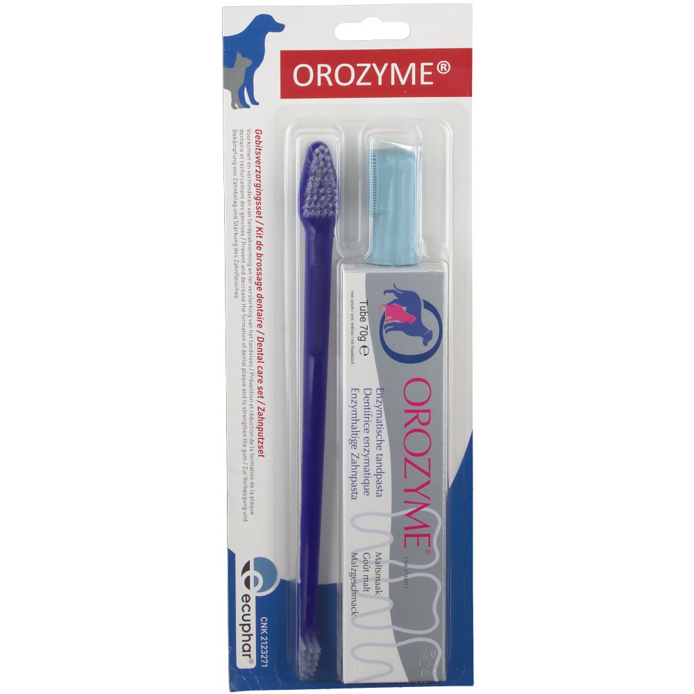 OROZYME® Zahnbürste und 70 ml Zahnpasta für Hunde & Katzen shop