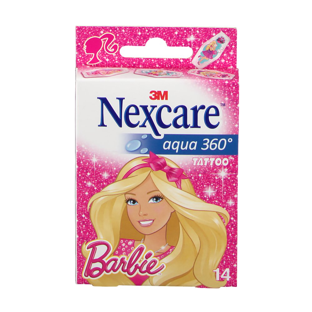 Nexcare 3M Pflasters Aqua 360 Tattoo Barbie shopapotheke.ch