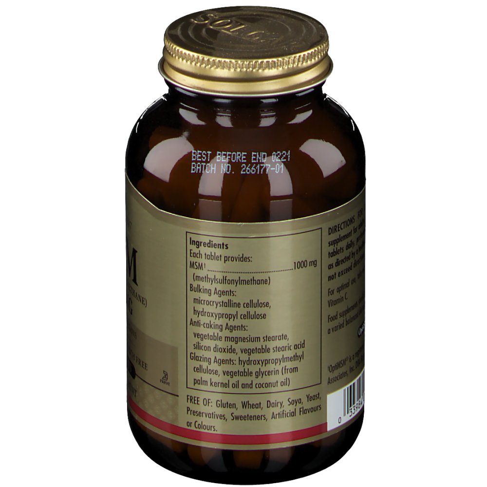 Solgar® MSM Methylsulfonylmethane 1000 mg shopapotheke.ch