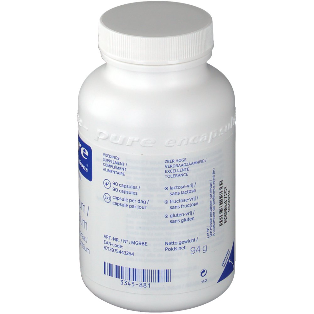 Pure Encapsulations Glycinate De Magnésium 90 capsules shopapotheke.ch